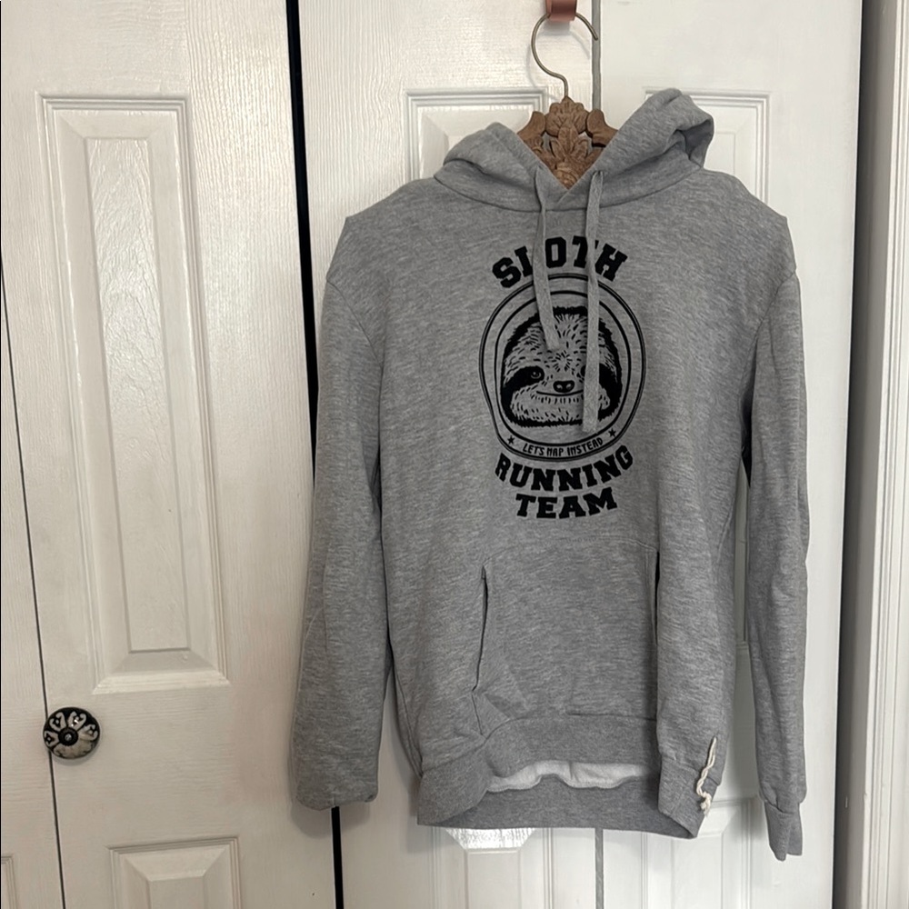 Gray Sloth Running Team Hoodie